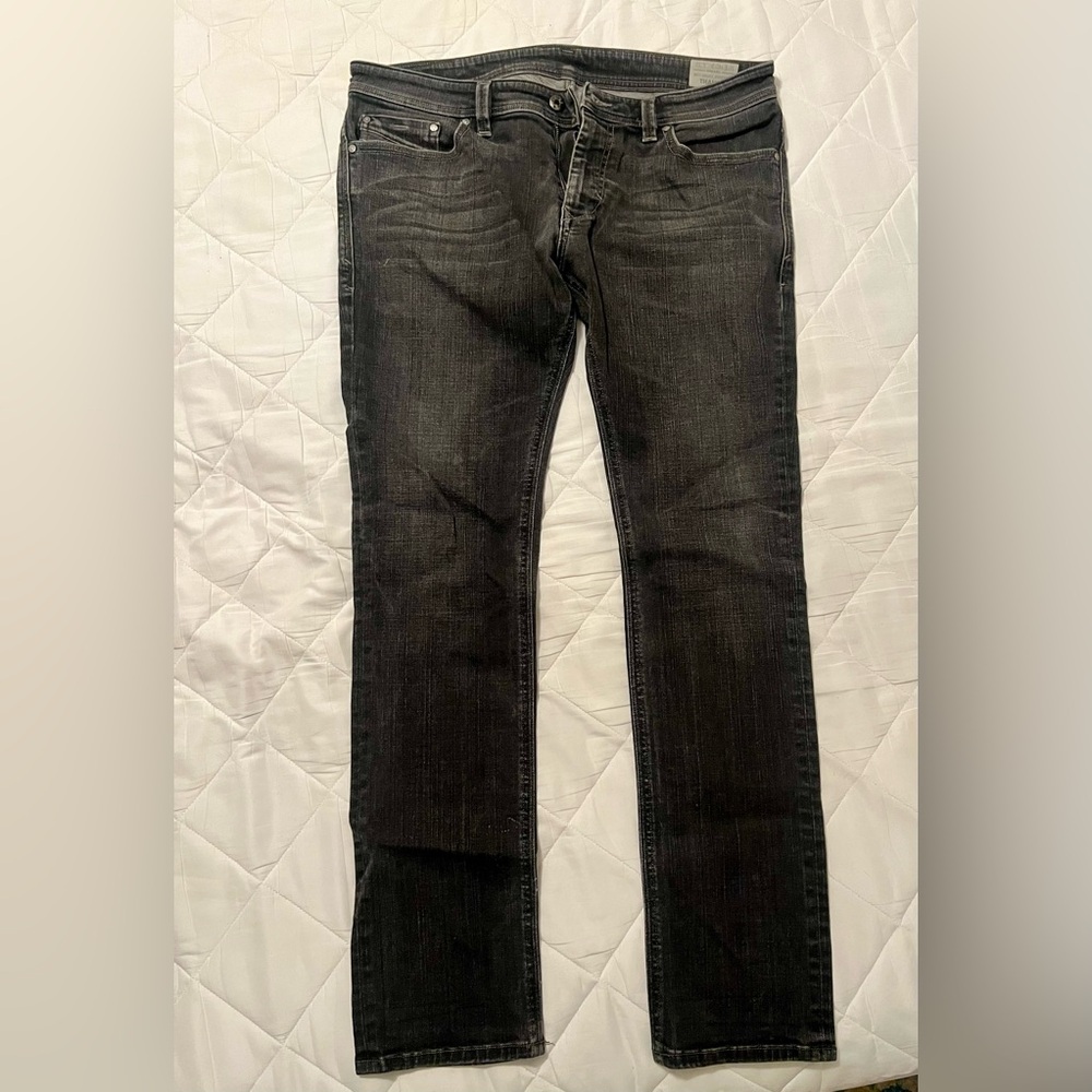 Diesel Thanaz Black Jeans for Men